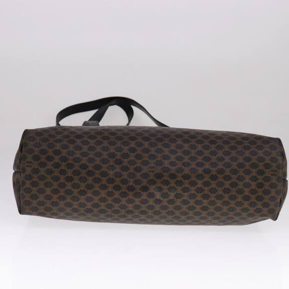 CELINE Macadam Canvas Tote Bag Pvc Leather Black - Picture 9 of 12